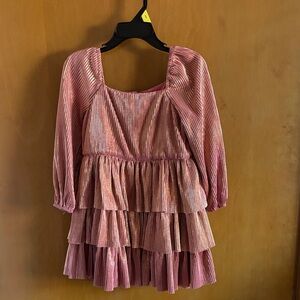 GB Girls Shimmering Pink Dress